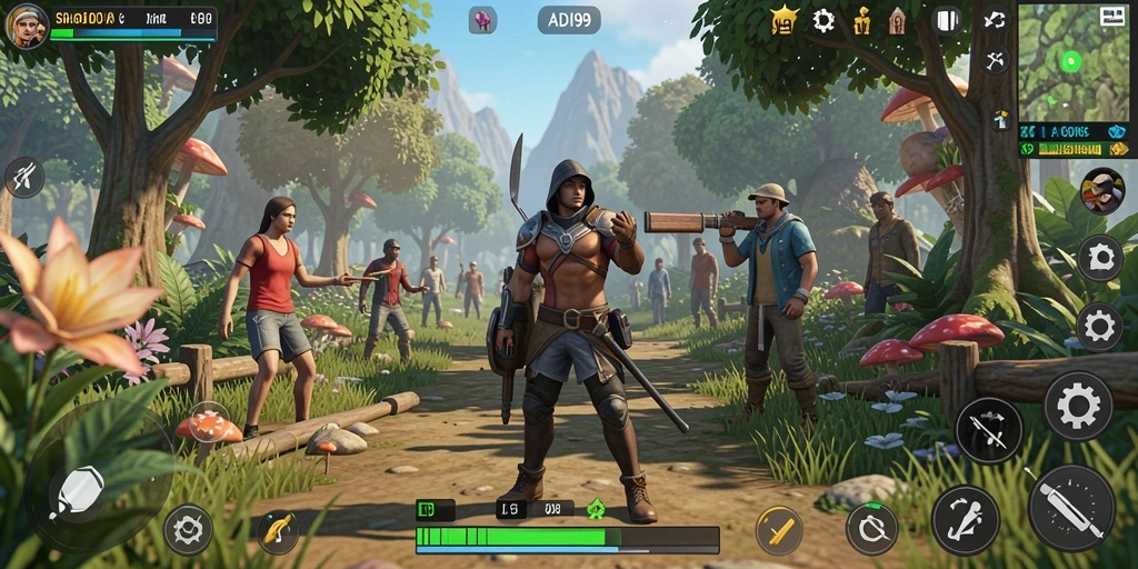 Tangkapan layar utama ADI99 menampilkan gameplay Simulation yang mendalam.