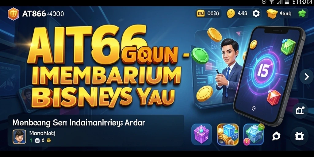 Screenshot dari gameplay AT866 yang menunjukkan kegiatan bisnis yang seru.