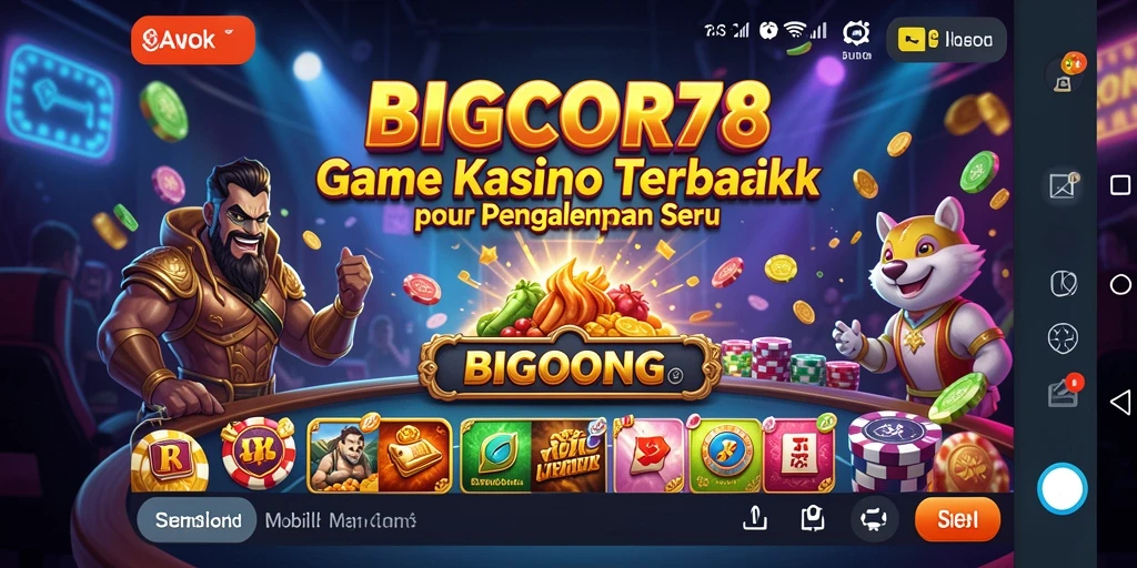 Screenshot gameplay <strong>BIGCOR78</strong> menampilkan suasana Kasino yang mendebarkan.