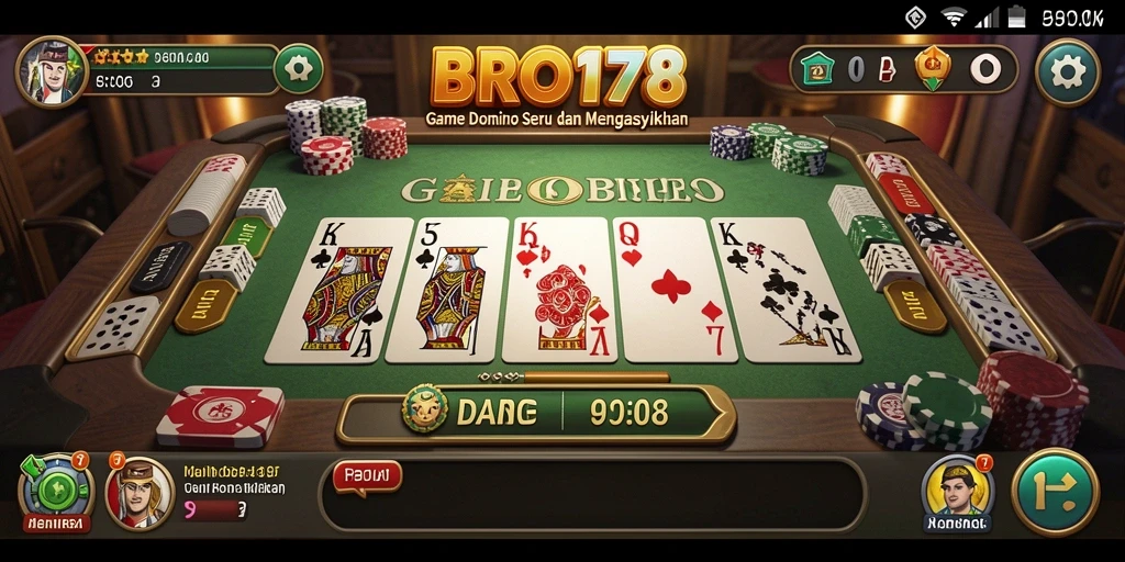 Screenshot gameplay domino yang seru dan interaktif.
