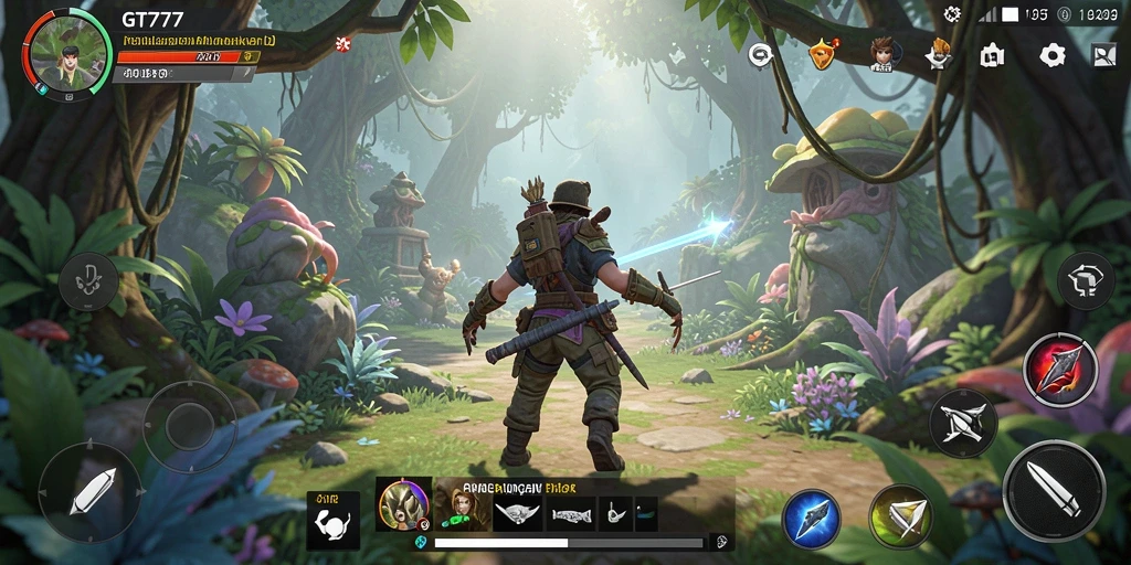 Tampilan gameplay RPG yang mendebarkan dalam GT777.