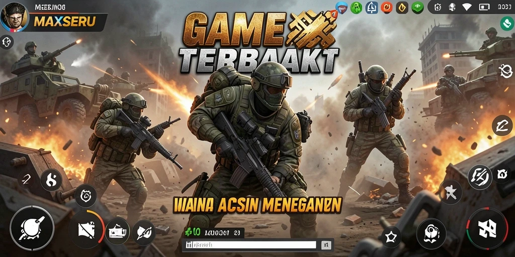 Gameplay menegangkan dalam <strong>MAXSERU</strong> dengan aksi pertempuran yang seru.