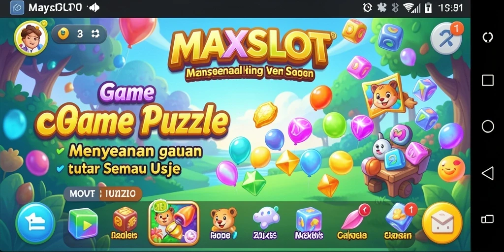 Screenshot gameplay <strong>MAXSLOT</strong> menampilkan teka-teki yang menantang dan grafik yang menarik.