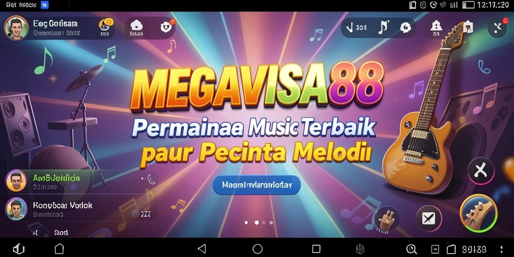 Tampilan gameplay MEGAVISA88 dengan berbagai lagu menarik.