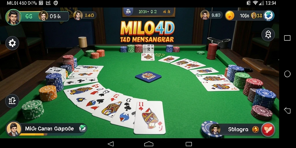 Screenshot gameplay <strong>MILO4D</strong> yang menampilkan serunya permainan Gaple.