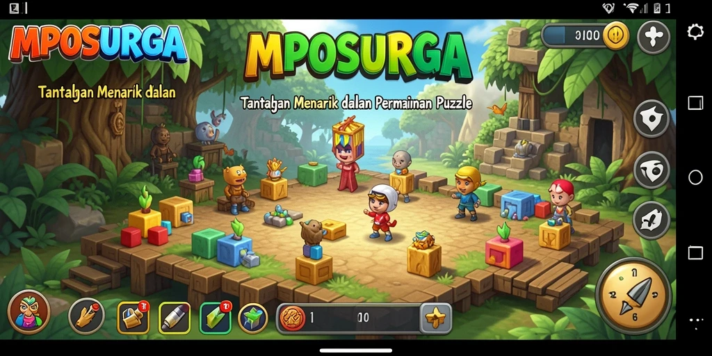 Tampilan gameplay MPOSURGA yang menantang dan menarik.