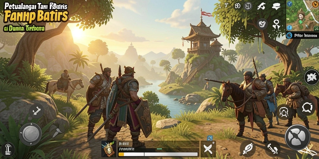 Tampilan gameplay PPRRYY yang memukau di dunia terbuka.