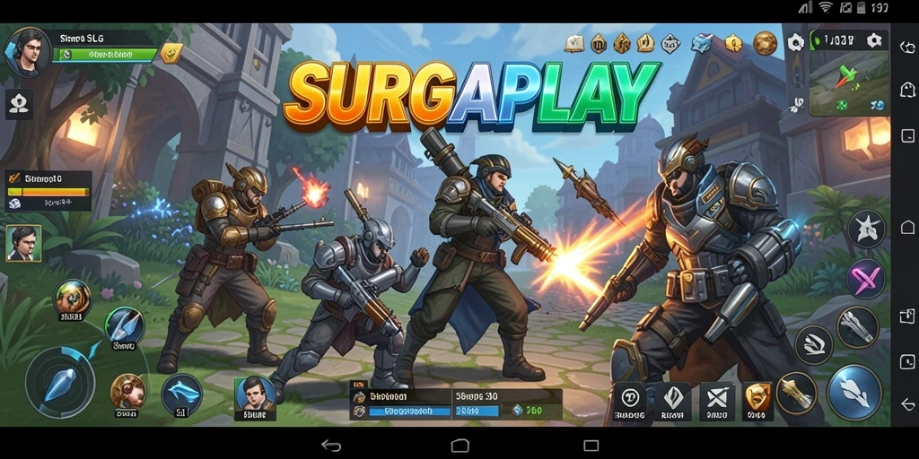 Tangkapan layar gameplay SURGAPLAY menampilkan strategi dan pertarungan yang seru.