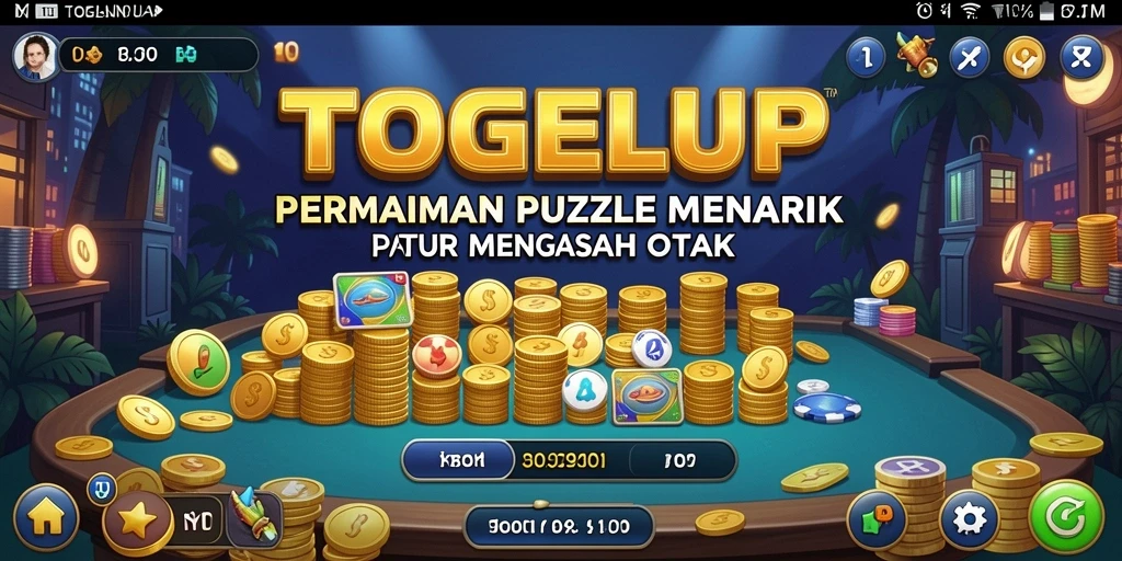 Tampilan gameplay TOGELUP yang menarik dan menantang.