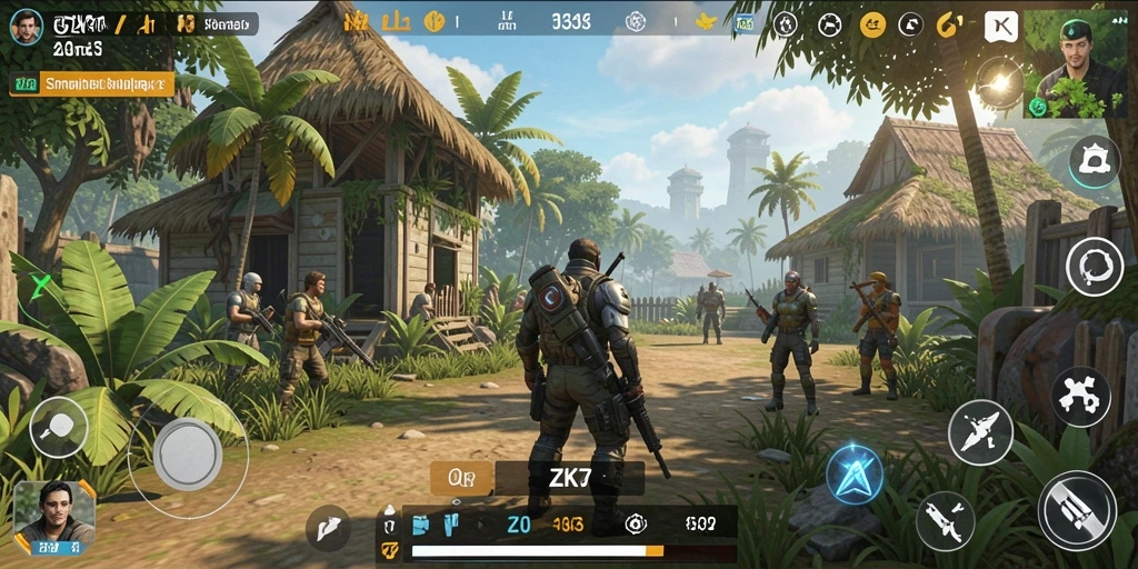 Gameplay ZK7 dengan tampilan yang menarik dan interaksi mendalam.